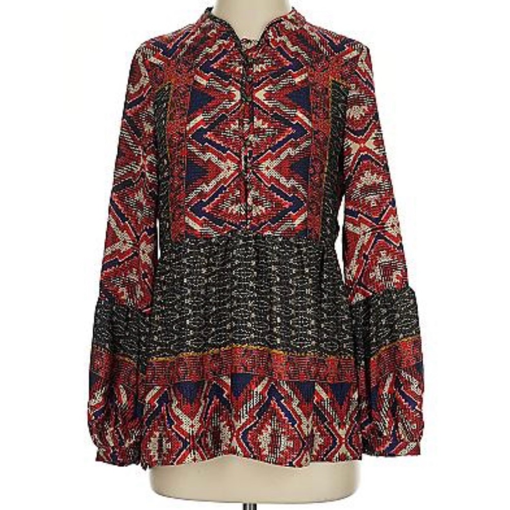 Konrad + Joseph boho long sleeve blouse
